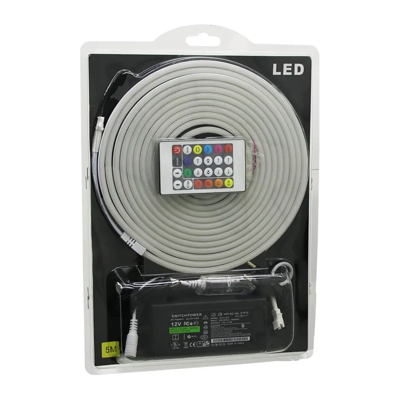 5MT KUMANDALI - ADAPTÖRLÜ NEON ŞERİT LED 12V (5643)