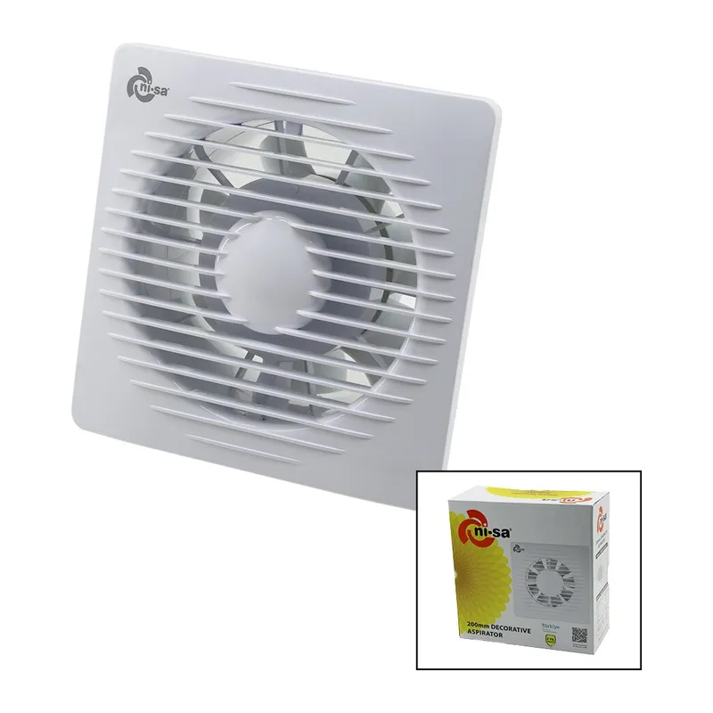 200 8İNÇ BANYO TUVALET HAVALANDIRMA ASPİRATÖRÜ 40W 200M3/H EBT-200 (5643)