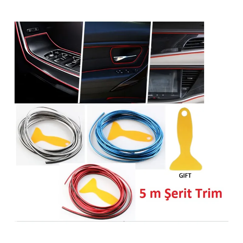 Araba Dekorasyon Şeridi 5 Metre Trim Şeridi (5643)