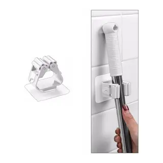 1 Adet Yapışkanlı Pratik Mop Tutucu Beyaz (5643)