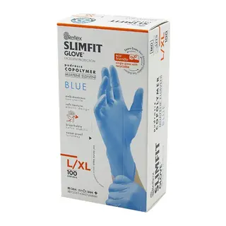 REFLEX SLİMFİT GLOVE KOD-025 L-XL MAVİ PUDRASIZ MUAYENE ELDİVEN 100LÜ (5643)