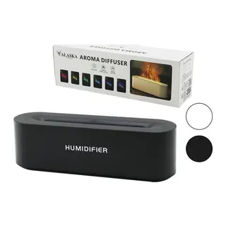 DİKDÖRGEN 150ML USB ŞARJLI - RENKLİ LEDLİ IŞIK HAVA NEMLENDİRİCİ BUHAR MAKİNE - KOKU GİDERİCİ (5643)