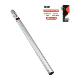 2MT X 60CM ALÜMİNYUM GÜMÜŞ TEZGAH ÜSTÜ FOLYO STİCKER - DUVAR KAĞIT KENDİNDEN YAPIŞKANLI - EKO DEKORASYON - DAYANIKLI (5643)