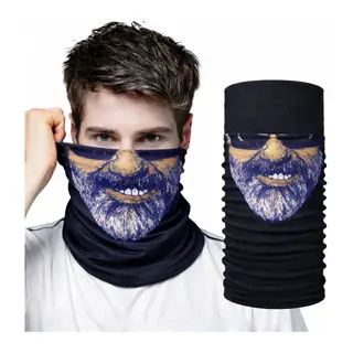 Sakallı Yüz Desenli Baf Buff – Çok Amaçlı Boyunluk & Maske 1 No (5643)