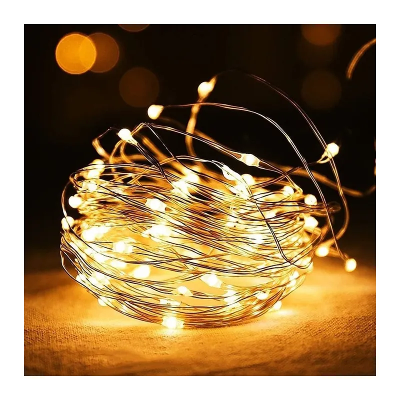 Sarı Peri LED Flaşlı Işık – 3 Metre Dekoratif Oda ve Organizasyon Aydınlatması (5643)