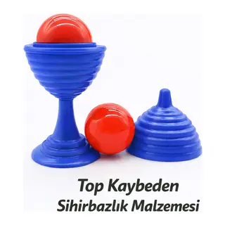 Mavi Renk Sihirli Kupa Top Kaybetme Oyunu 7 cm (5643)