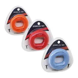 HALKA MODEL RENKLİ SPORCU SİLİKON EL YAYI ÇİFT KULLANIM = 20-30LBS - 40-50LBS - 50-60LBS (5643)