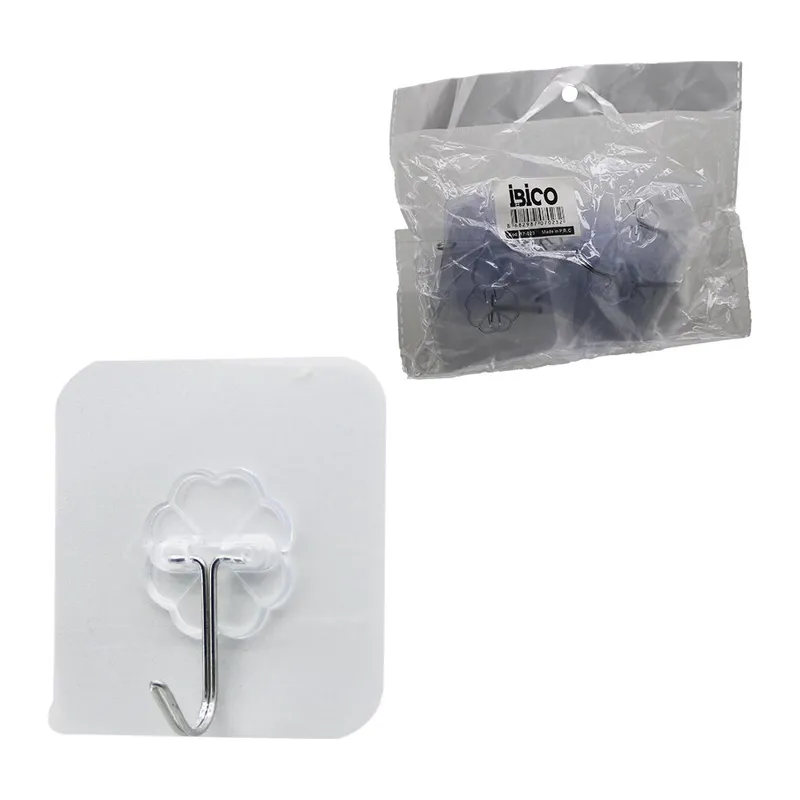 ASKI 10PCS TEKLİ METAL UÇLU MİKA KRİSTAL PLS. TABANLI ŞEFFAF PVC YAPIŞKANLI MONTAJ (5643)