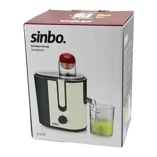 ELEKTRİKLİ BEJ KATI MEYVE SIKACAK 600W HAZNE POSA:1250ML - M.SUYU:450ML ÇELİK FİLTRE 65MM TÜP SJ-3143 (5643)