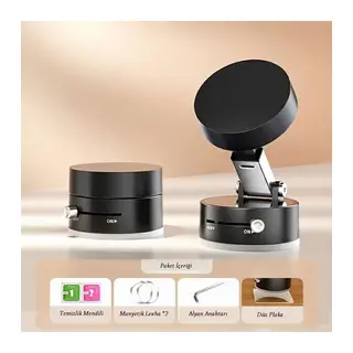 Mıknatıslı Katlanabilir Telefon Tutucu - Torpido ve Cam Uyumlu (5643)