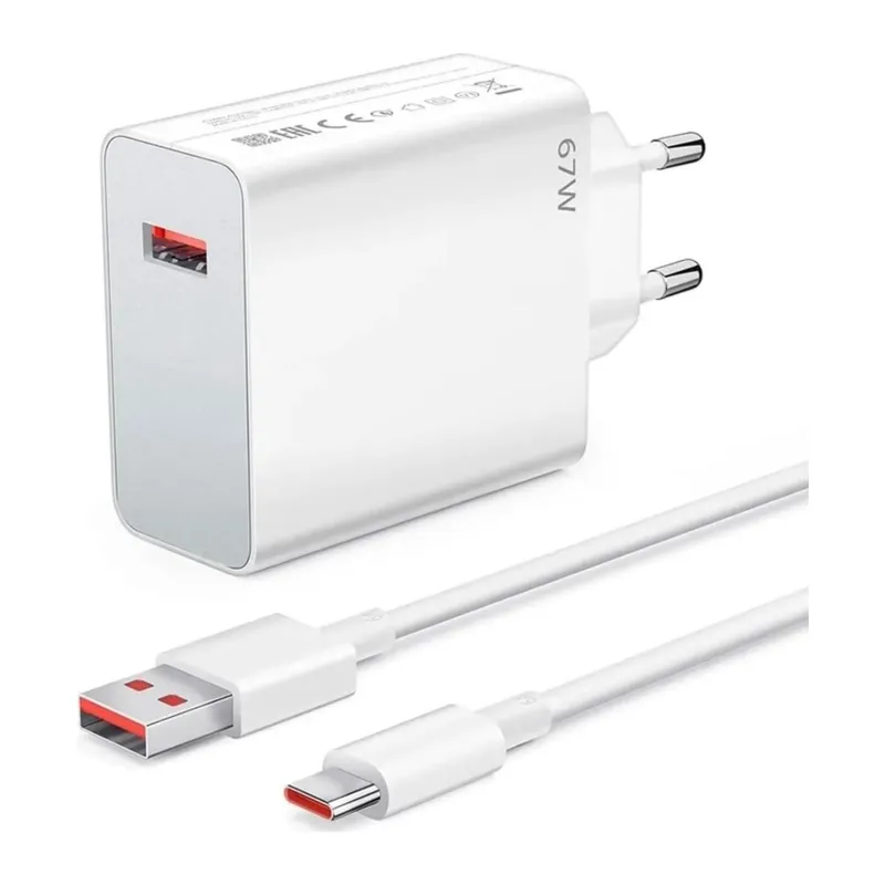 67W Hızlı Şarj Adaptörü USB to Type-C – PD Destekli, Akıllı Hızlı Şarj Başlığı, Güvenli Güç Adaptörü (5643)