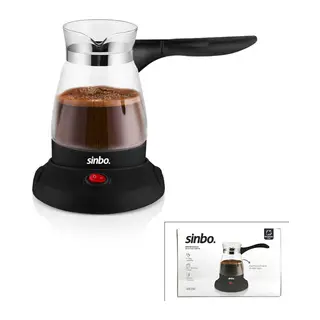 CAM ELEKTRİKLİ CEZVE TÜRK KAHVE MAKİNESİ - 5FİNCAN=500ML KABLOSUZ KULLANIM- 360°DÖNER 600W SCM-2981 (5643)