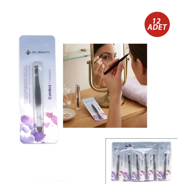 12 ADET SİYAH CIMBIZ (5643)