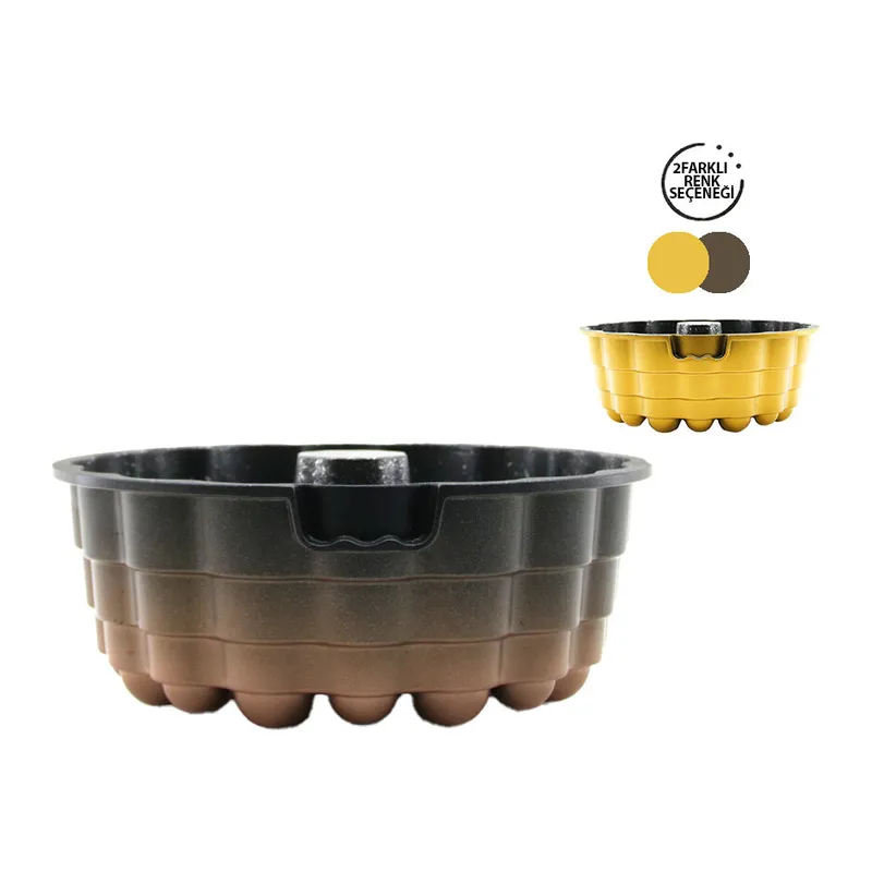 DÖKÜM GÖBEKLİ KEK KALIP ATOM ÇAP: 26CM - DERİNLİK: 8CM (5643)