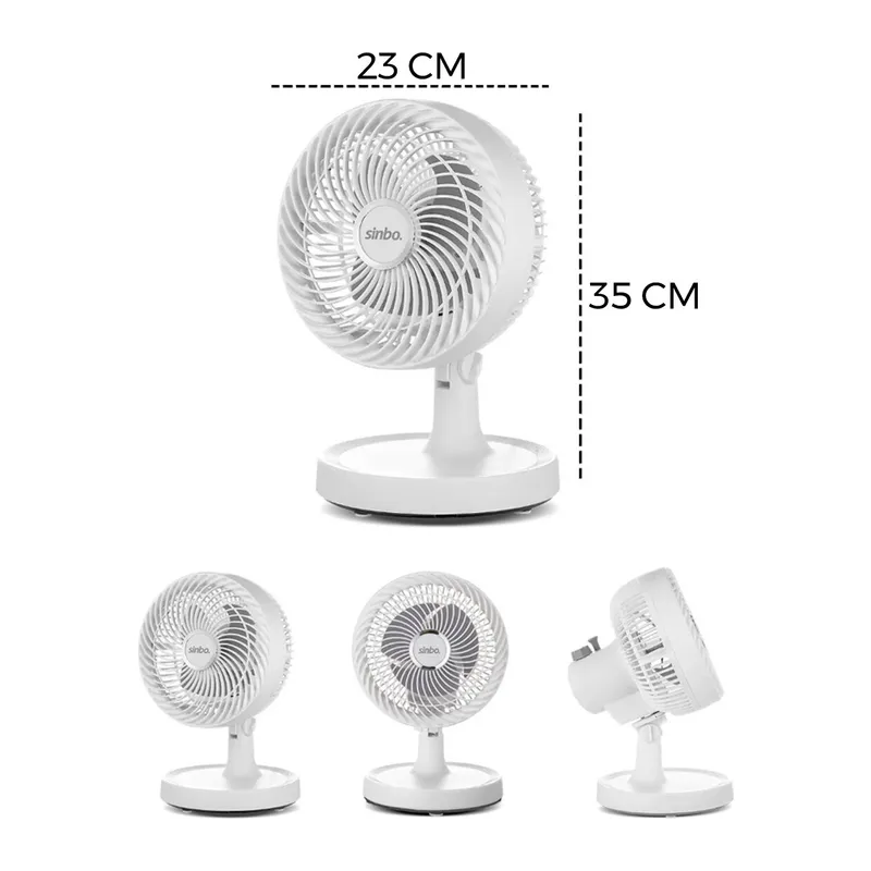 BEYAZ 12 INC EV - OFİS KOMPAKT - SESSİZ - İKİ KADEME MASAÜSTÜ VANTİLATÖR SF-7703 (5643)