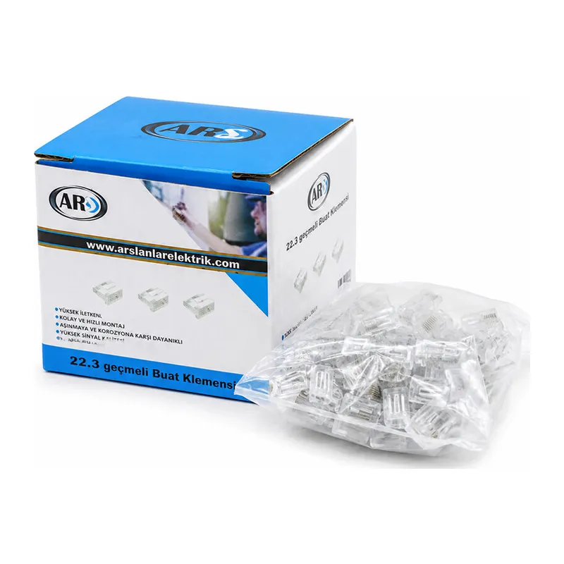 100 ADET 2Lİ 2X2.5 KABLO GEÇMELİ MANDALLI BUAT KLEMENSİ (5643)