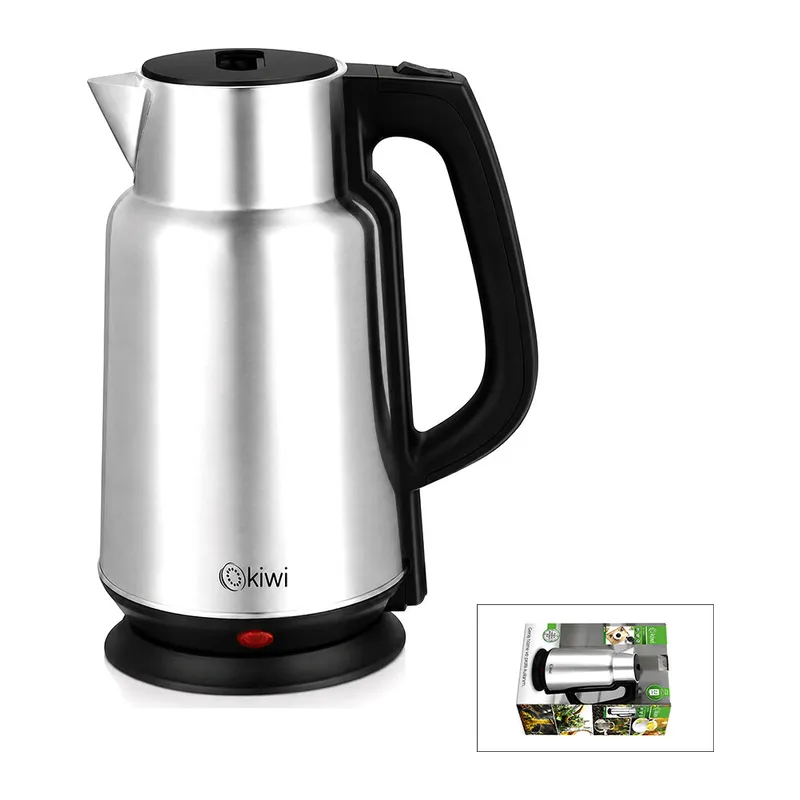 ÇELİK - SÜRAHİ MODEL KETTLE ELEKTRİKLİ SU ISITICISI PASLANMAZ ÇELİK GİZLİ REZİSTANS 360° 2.2LT 1500W KK-3334 (5643)