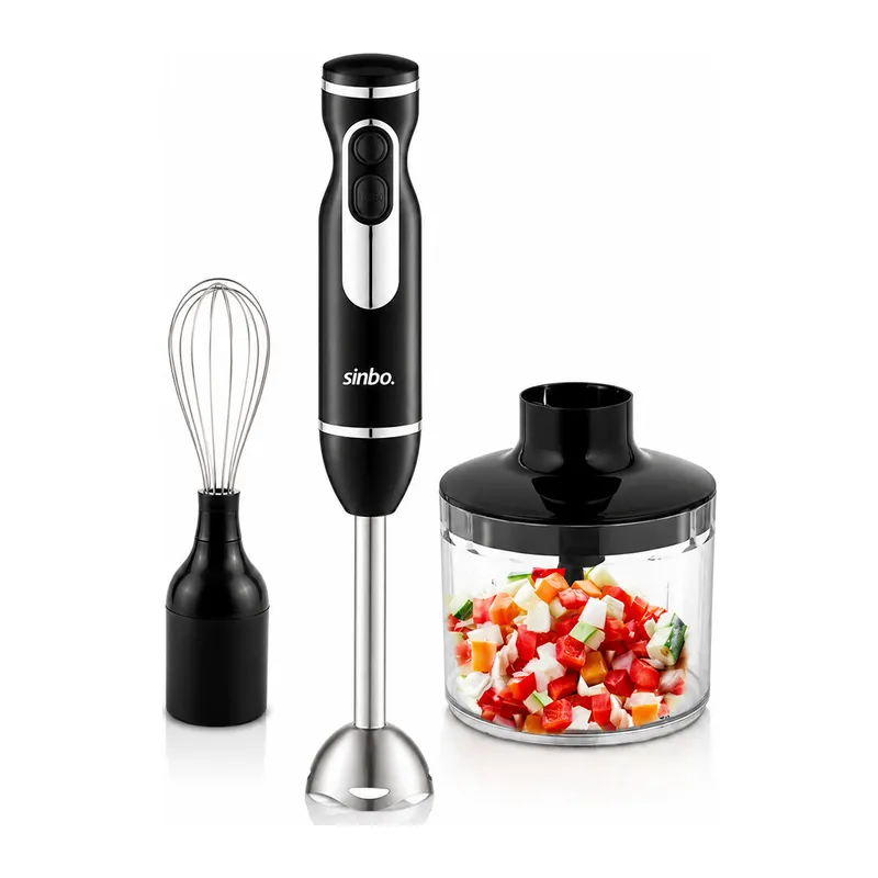 2HIZ AYAR - PASLANMAZ ÇELİK BIÇAK EL MULTİ BLENDER SETİ 700ML HAZNELİ SHB-7529 (5643)