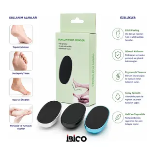 PENGUIN FOOT GRINDER AYAK - TOPUK TÖRPÜ RENKLİ HERHANGİ BİR RENKTEN 1 ADET GÖNDERİLİR (5643)