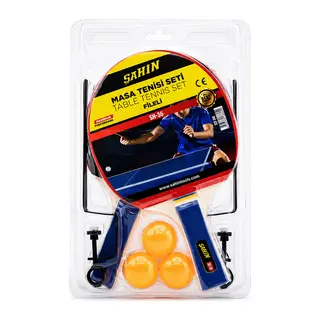 MASA TENİSİ FİLELİ PİNPON RAKET SETİ 2PCS RAKET - 3PCS TOP - 1PCS FİLE - AYAK (5643)