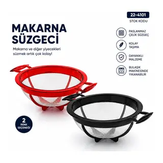 KÜÇÜK MAKARNA SÜZGECİ PLASTİK (5643)