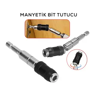MAFSALLI MANYETİK BİTS TUTUCU 1/4 DÖNER BAŞLIK = 0-20° (5643)