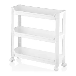 RAFTY 3 KATLI TEKERLEKLİ SEPET ORGANİZER DÜZENLEYİCİ RAF ÜNİTESİ 465X145X480MM (5643)