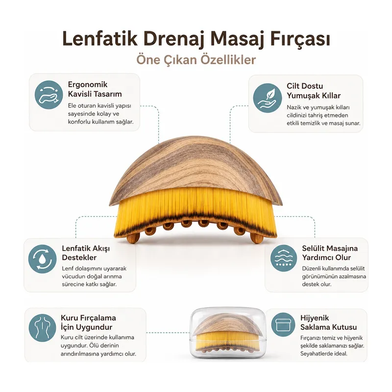 KUTULU LENF DRENAJ YÜZ BOYUN MASAJ - ÇOK AMAÇLI FIRÇA LEOPAR DESENLİ (5643)