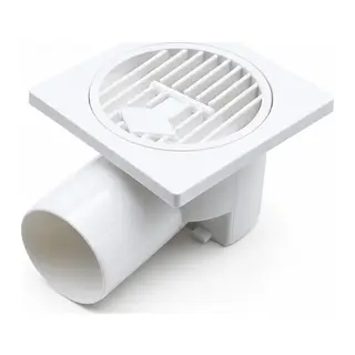 PLASTİK YER SÜZGEÇ - SİFON GİDER KAPAK YANDAN 10X10X50 (5643)