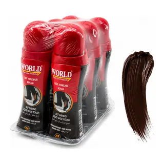6 ADET KOYU KAHVE LİKİT AYAKKABI BOYASI 75ML (5643)