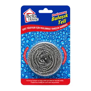 36 ADET VAKUMLU BULAŞIK TELİ TEKLİ PASLANMAZ 15GR (5643)