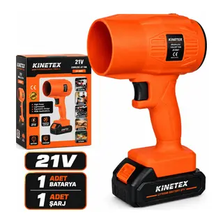 FÖN MODEL ŞARJLI HAVA ÜFLEYİCİ FAN KÖRÜK 21V - 220-240V TOZ-KAR-MANGAL ÜFLE - PET KURUT ÜFLEME KTX-3463 (5643)