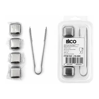 5PCS = 4 KÜP - MAŞA KÜP ŞEKLİ METAL BUZLUK (5643)