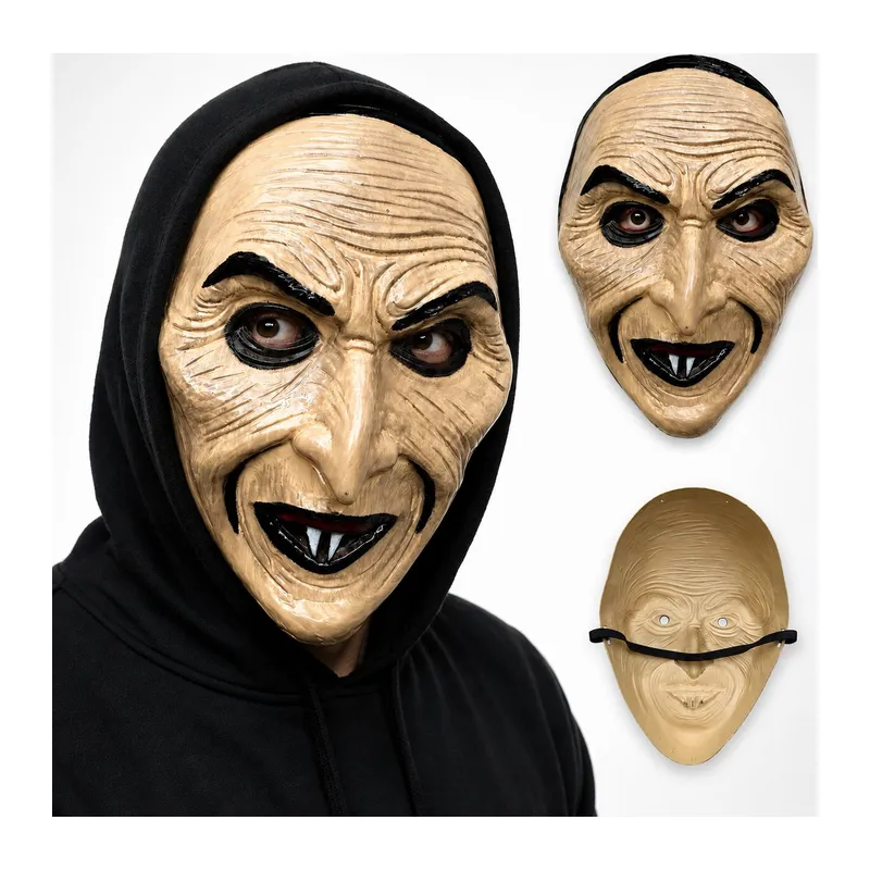 Sivri Burunlu Korkunç Yaşlı Kadın Plastik Maske (5643)