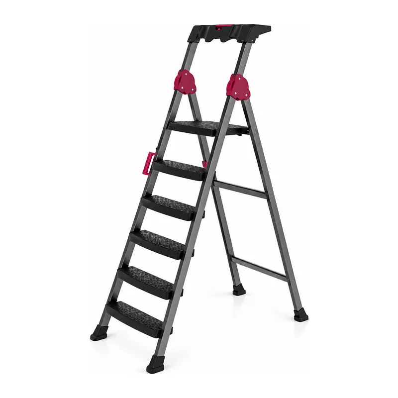 5+1 BASAMAKLI METAL MERDİVEN 150KG.TAŞIMA (5643)