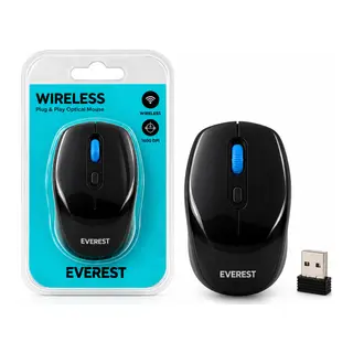 WIRELESS - KABLOSUZ SİYAH - LACİVERT USB OPTİCAL MOUSE VAKUM AMBALAJ 1600DPI PİLLİ = 1AA SMW-87 (5643)