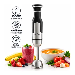 ÇUBUK EL BLENDER ÇELİK UÇLU DC MOTOR - 1000W SHB-7512 (5643)