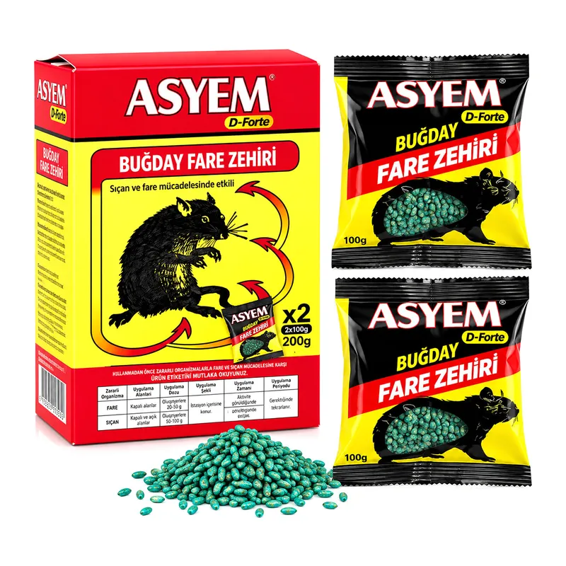 BUĞDAY FARE YEMİ ZEHİRİ 2X100=200GR (5643)