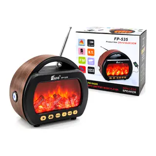 FENER - ŞÖMİNELİ RADYO - RETRO AM - FM - SW USB - TYPE-C SARJLI BT - TF - USB SPEAKER FP-536 PL-4728 (5643)