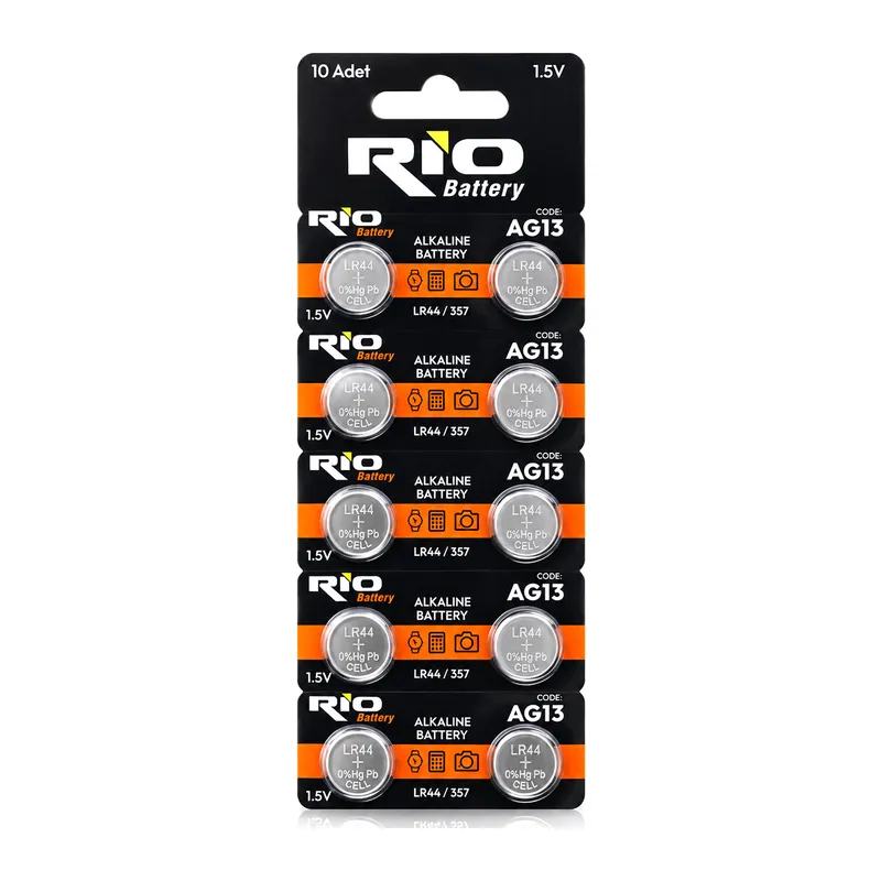 LR-44/357 DÜĞME PİL ALKALİN 1.5V 10LU KART AG13 (5643)