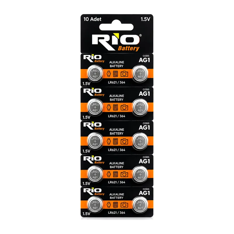 LR-621/364 DÜĞME PİL ALKALİN 1.5V 10LU KART AG1 (5643)