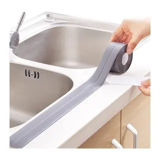 Gri Su Sızdırmaz Banyo Mutfak Lavabo Küvet İzolasyon Şerit Bant (5643)