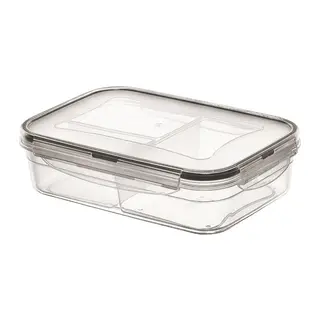 3 Bölmeli Kilitli Kapaklı 1 Litre Erzak Saklama Kabı LC-510 (5643)