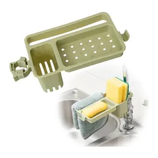 Musluğa Takılan Sünger Havlu Askılı Sabun Hazneli mutfak Banyo Lavabo Düzenleyici Organizer (5643)
