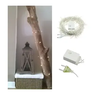 100 Ledli 8 Fonksiyonlu 10 Metre Led Aydınlatma Dekor Lambası (beyaz) (5643)