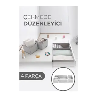 Çekmece Düzenleme Kutu Seti Organizer 4lü Set (5643)