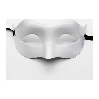Beyaz Renk Masquerade Kostüm Partisi Venedik Balo Maskesi (5643)