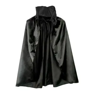 Siyah Renk Yakalı Halloween Pelerini 90 cm (5643)