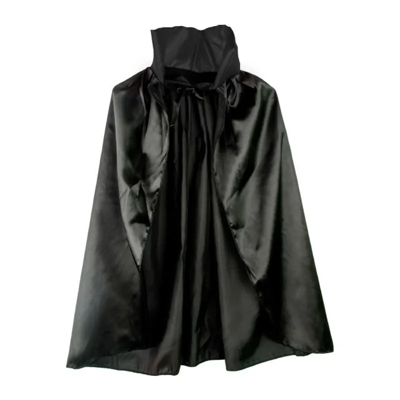 Siyah Renk Yakalı Halloween Pelerini 90 cm (5643)