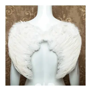 Beyaz Renkli Bebek Boy Melek Kanadı 30x45 cm (5643)